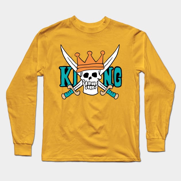 Pirate KING Long Sleeve T-Shirt by malbatross